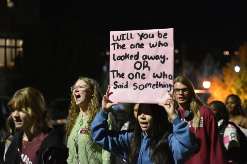 Take back the night rally puts a spotlight on campus sexual assault and domestic violence