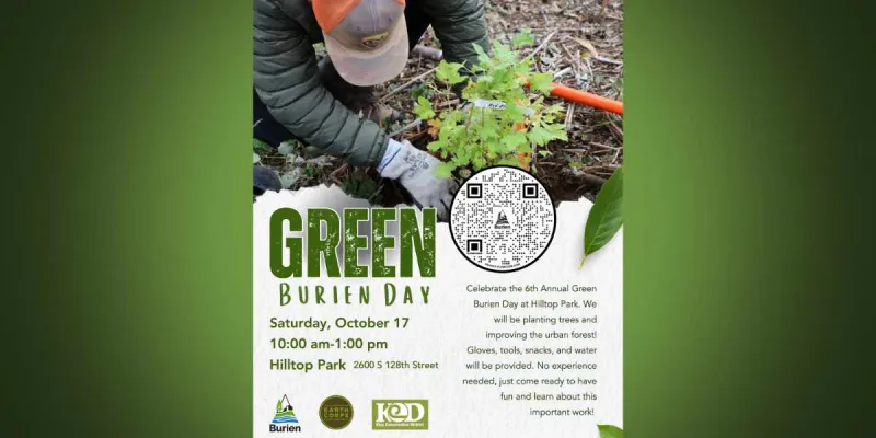 REMINDER: Volunteers needed to help during Green Burien Day at Hilltop Park this Saturday