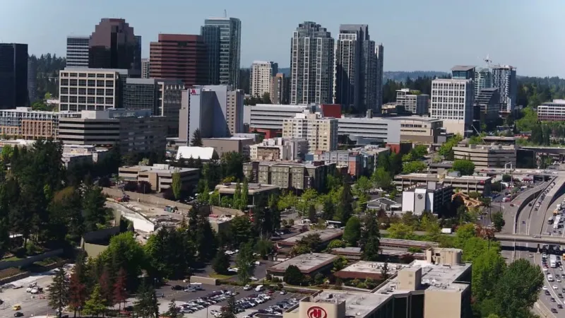 Man arrested after alleged break-in, vandalism and fire in downtown Bellevue building