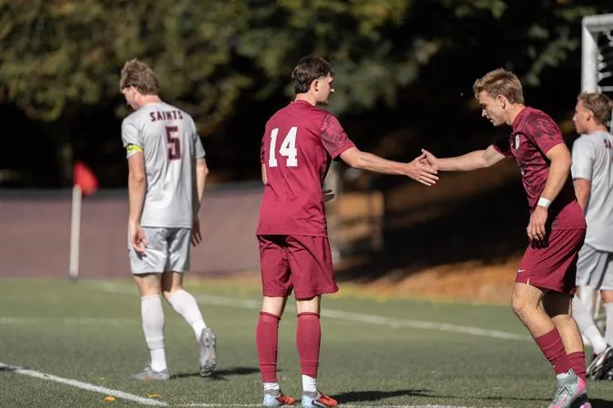 13th-ranked Falcons Take Over First Place with 3-1 Win Over Red Leafs