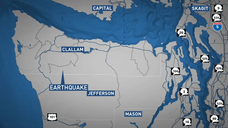 3.1 magnitude earthquake strikes 13 miles east of Forks