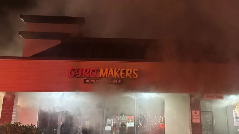 Fire damages Gyro Makers and nearby nail salon in Edmonds' Westgate Village