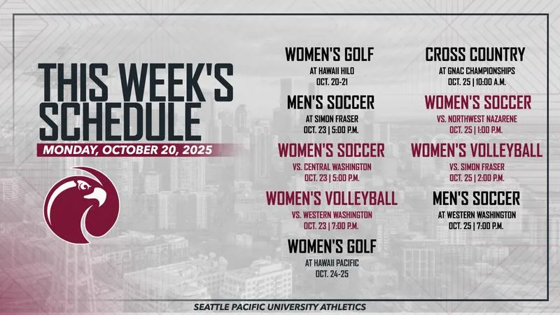 SPU Athletics Weekly Preview: Oct. 20