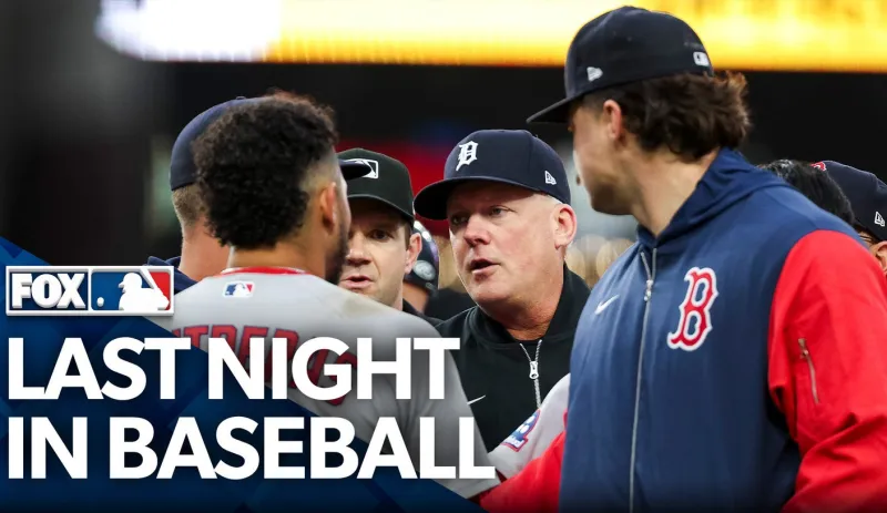 Last Night in Baseball: Benches Clear in Red Sox-Tigers After Hit by Pitch
