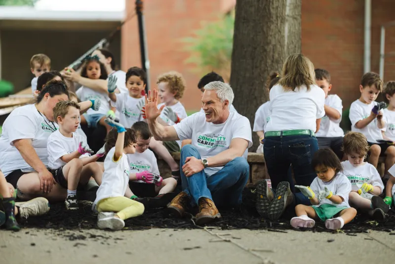 Volunteers join Marshall University Community Cares Week to improve campus