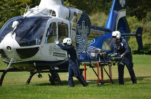 Auto-Pedestrian Collision in Harrison County Requires HealthNet Flight; Patient Flown from Local School