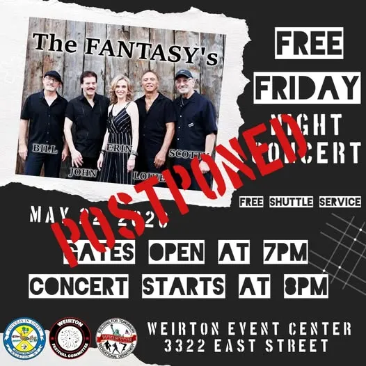 Weirton concert postponed