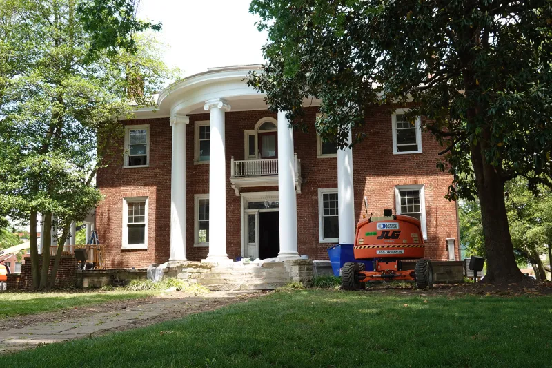 Work begins to restore historic Holly Grove Mansion at state capitol