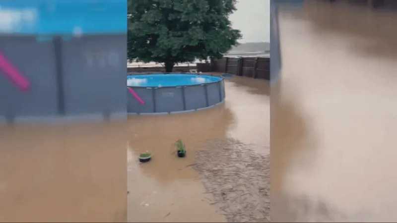 Data center construction site runoff floods Mason County neighborhood