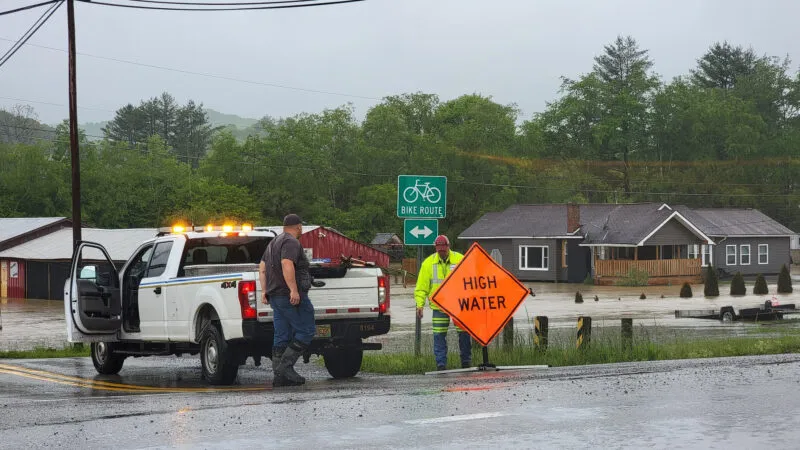 Flooding closing roads, schools