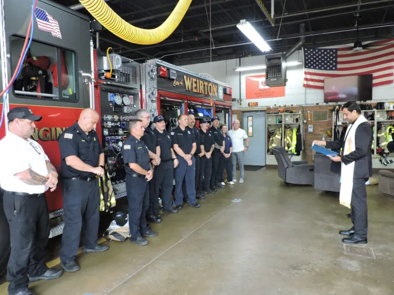 Weirton's new fire truck receives blessing before beginning service