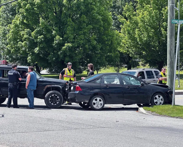 Two-Vehicle Crash at Intersection