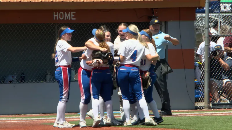 Morgantown collects first-ever state softball tournament victory, 1-0 over Hurricane