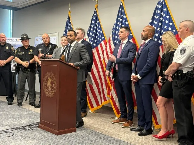 With FBI's Kash Patel, West Virginia officials announce busts of two sprawling drug gangs