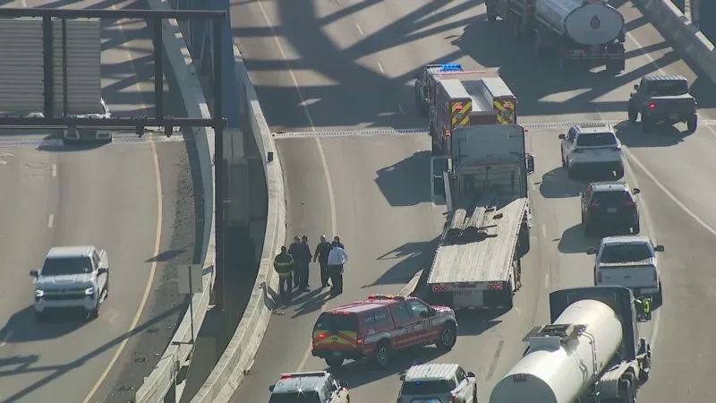 Two eastbound I-64 lanes closed after tractor-trailer loses load in Charleston