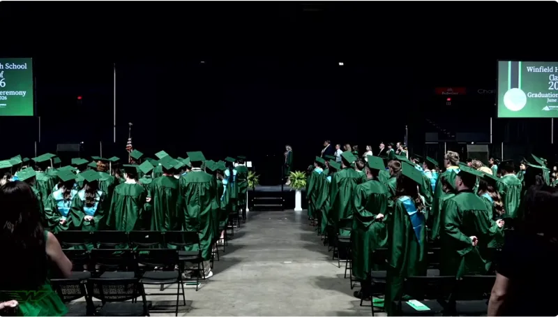 Winfield High School celebrates Class of 2026 during commencement ceremony Wednesday