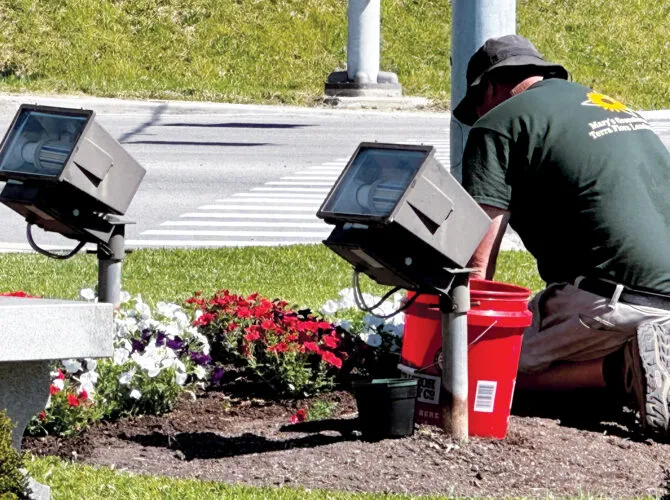 Beautifying the All-Veterans Memorial