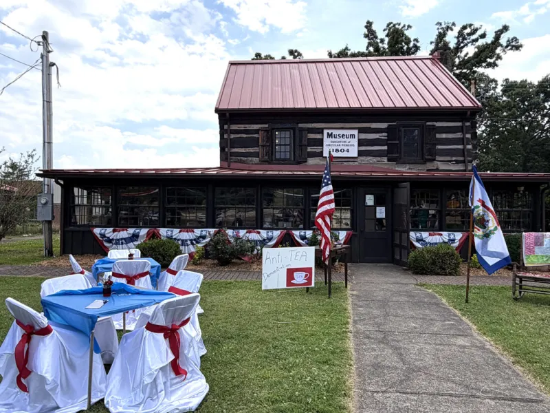First Anti-Tea Party of the summer and season opening of Henry Cooper Cabin Museum