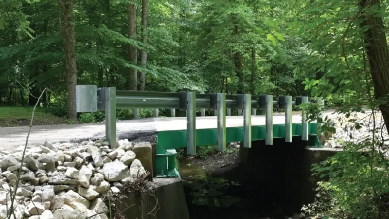 W.Va. DOT uses salvaged steel to repair bridge near Kanawha State Forest campground