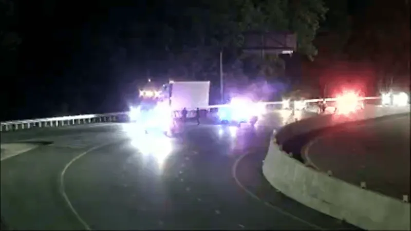Person taken to hospital after being struck by vehicle on Interstate 64 in Huntington