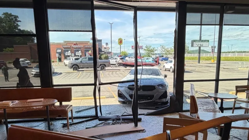 No injuries reported after vehicle crashes into Starbucks in Summersville