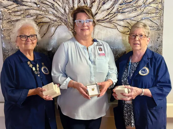 St. Joseph's Auxiliary funds special bereavement necklaces