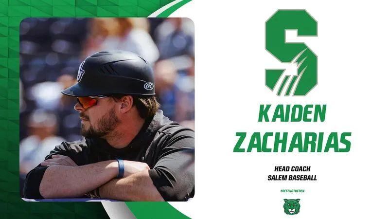 Kaiden Zacharias Tabbed to Lead Salem Baseball Program