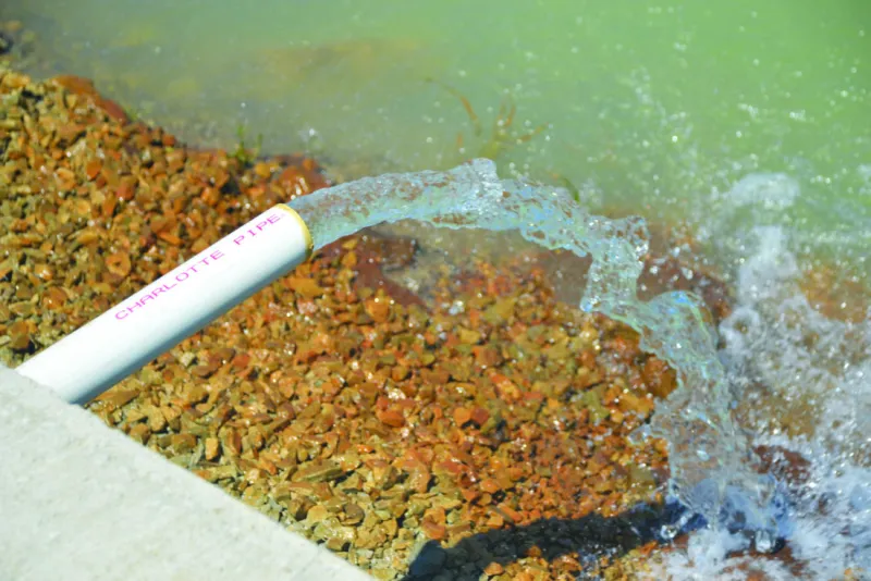 Water flowing back into City Park pond
