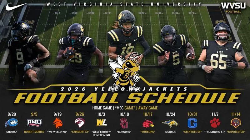 WVSU Football announces 2026 schedule