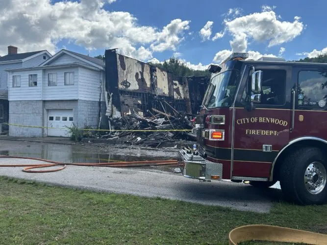 Benwood Fire Destroys Structure