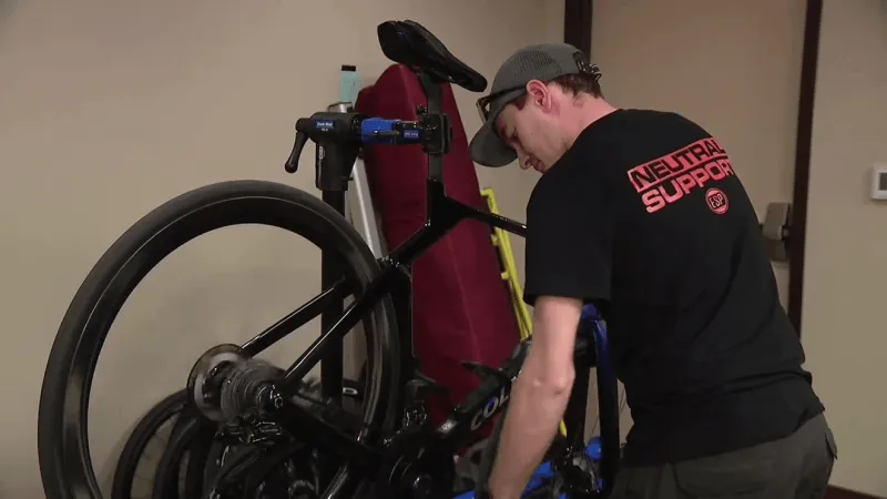'We're getting all our wheels set': Mechanics keep USA Cycling racers on track