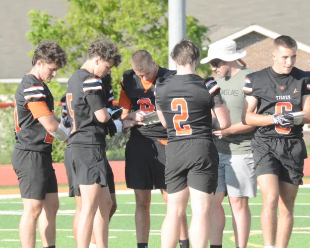 Scenes from 7-on-7 Scrimmage held at Elkins High