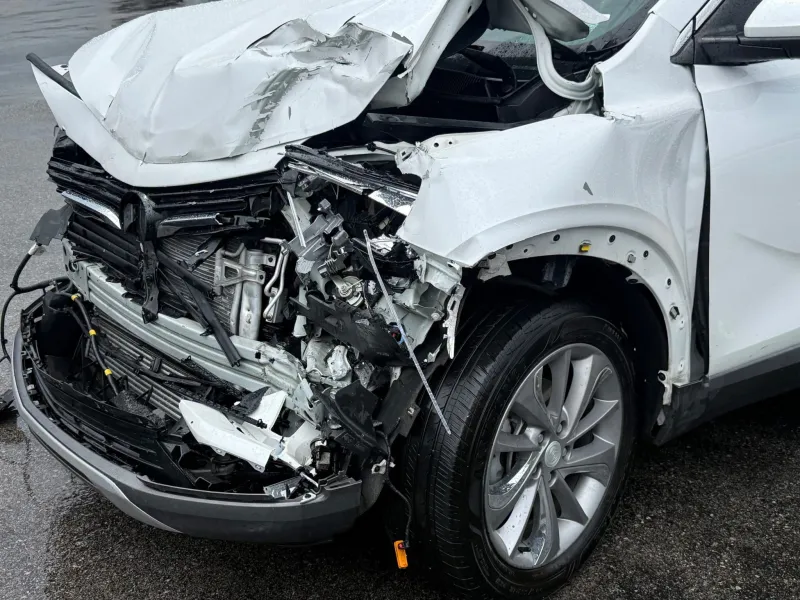 Crash at St. Albans used car lot under investigation