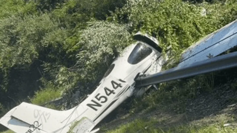 "Rare" plane crash leaves pilot unscathed