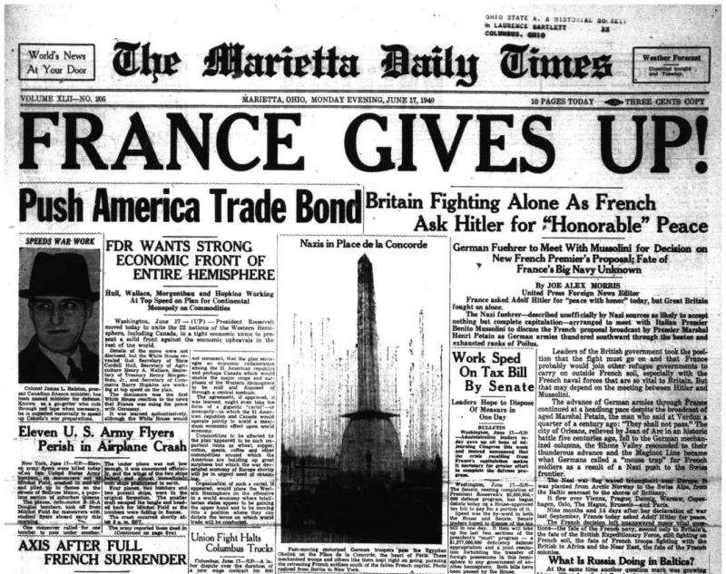 The Way I See It: Lady Liberty must have wept on June 17, 1940