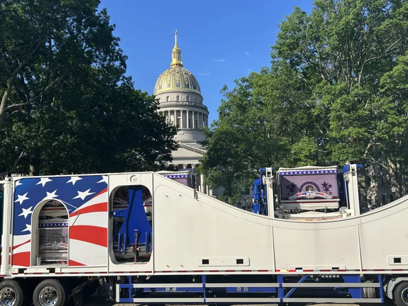 America250 Wheel arrives at state Capitol Complex in Charleston
