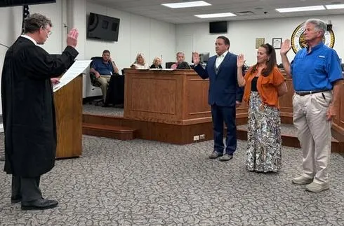 McCarthy Swears in Trio of Harrison County Board of Education Members Re-Elected to Governing Body