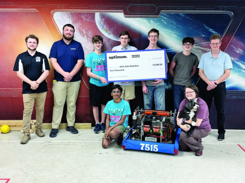 Local robotics team gets $2,000 grant from Optimum