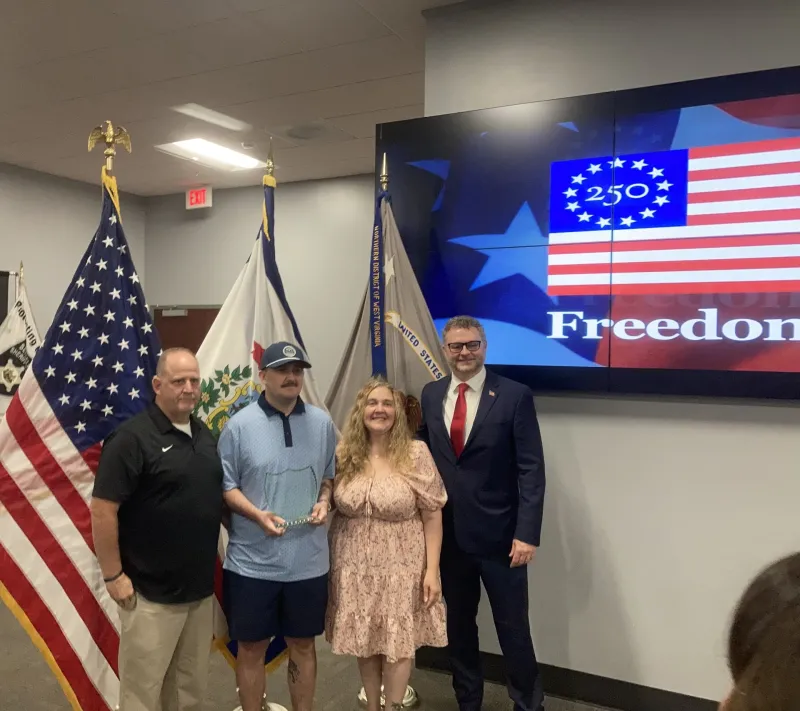Wolfe named Freedom 250 Hometown Hero by U.S. Attorney Harvey