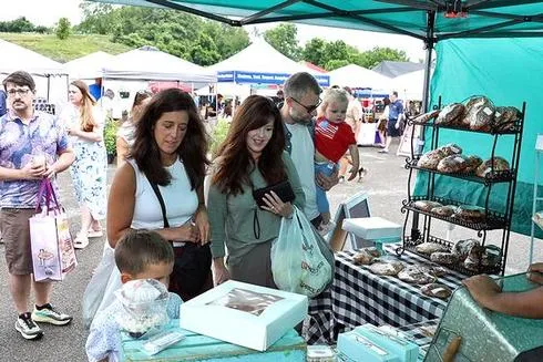 Photos: A Little Rain Does Little to Deter Another Big Crowd at Bridgeport Farmers and Makers Market
