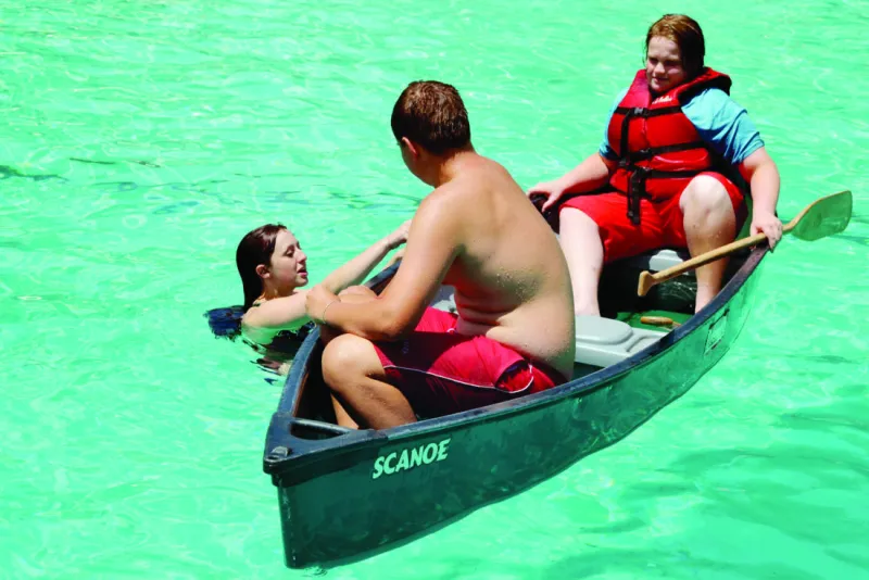 Area Scouts enjoying time at Camp Kootaga