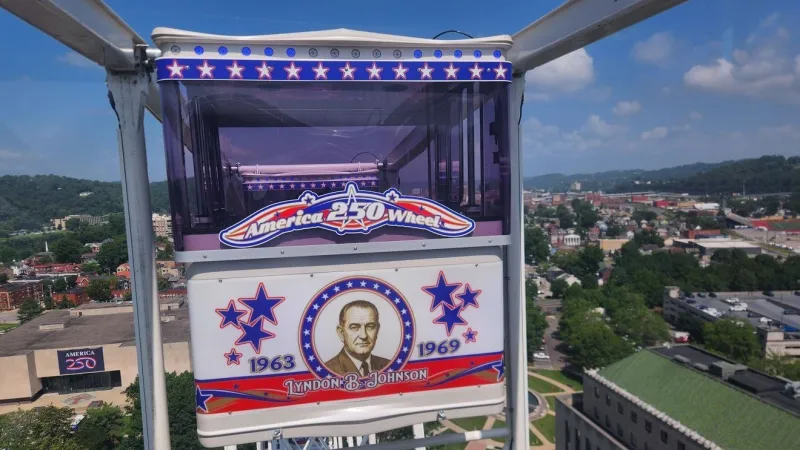 FIRST LOOK: Photos from inside and around W.Va.'s giant America 250 Ferris wheel