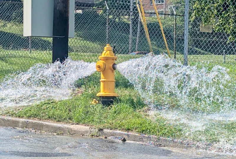 Picture This: Water main break at 19th and Murdoch