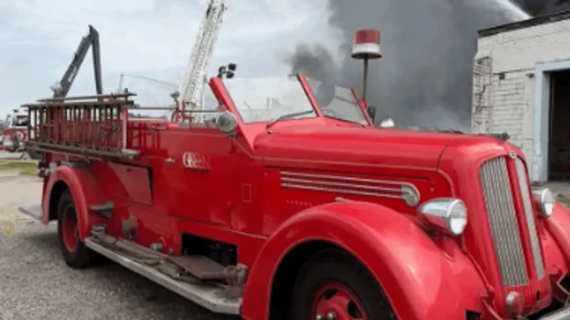 First responders save antique engine from commercial structure fire in Wood County