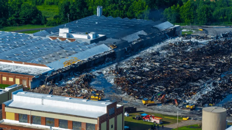 PHOTO GALLERY: Aftermath of Wood County warehouse fire