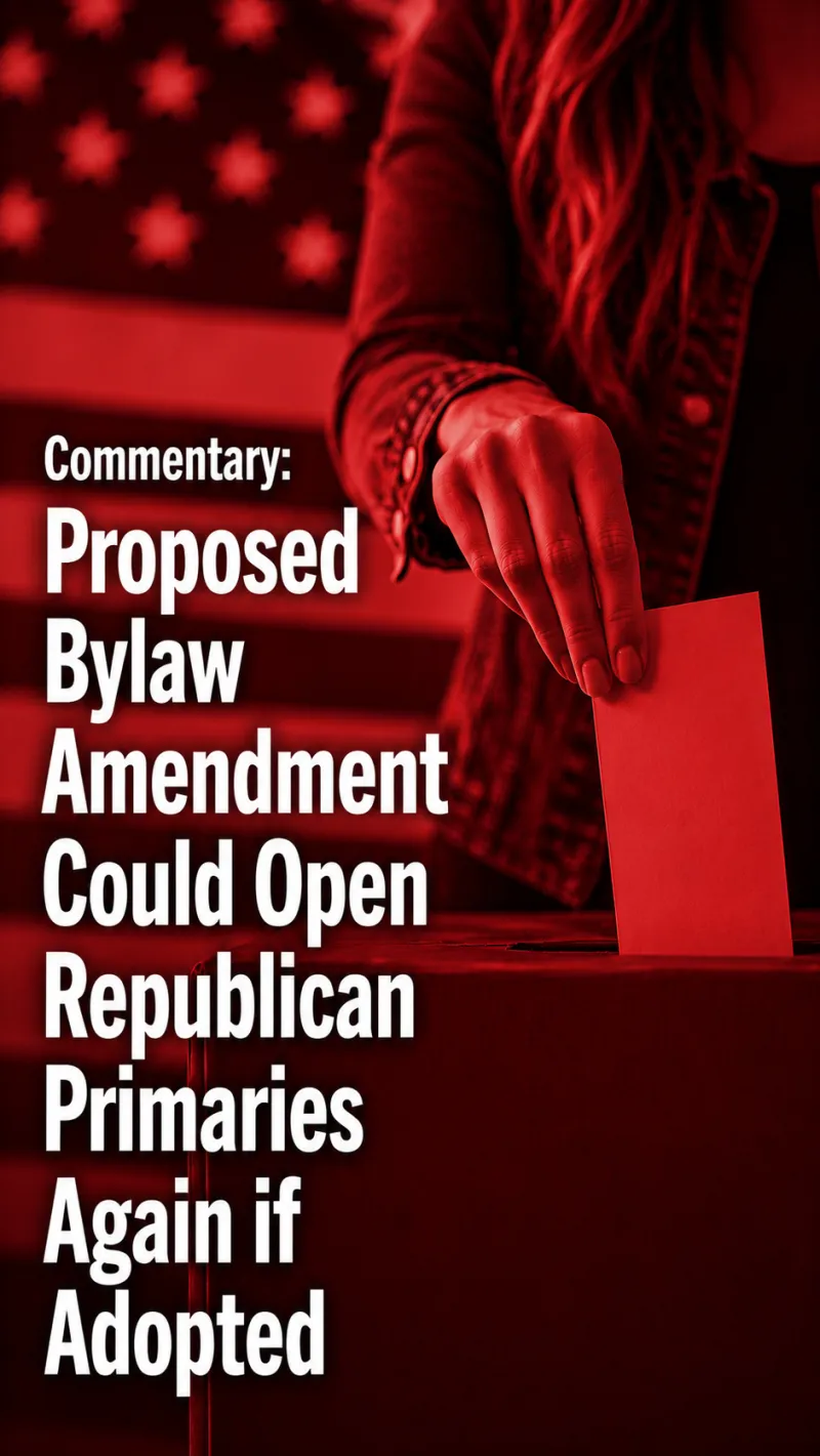 Proposed Bylaw Amendment Could Open Republican Primaries Again if Adopted