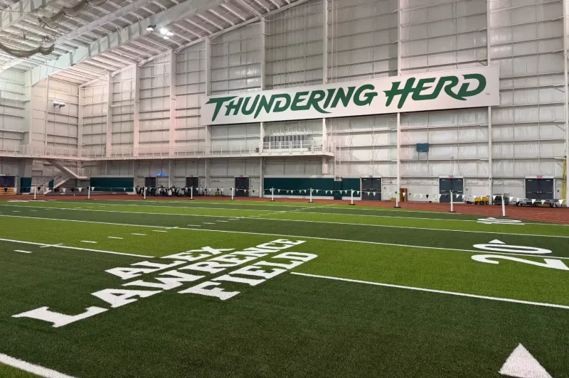Marshall roundup: New surface finished at Chris Cline Athletic Center, named Alex Lawrence Field