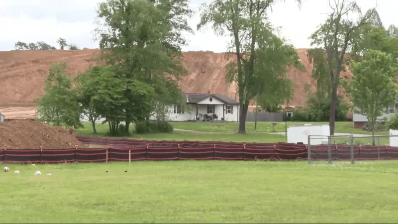 Data center construction site runoff floods neighborhood again