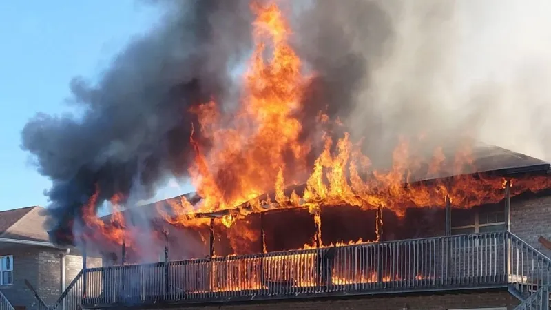 Multiple crews contain apartment fire in Wood County