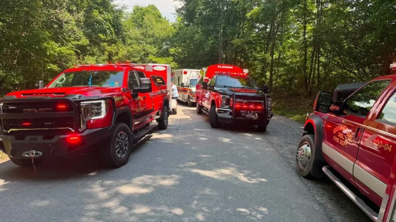 Firefighters rescue rock climber along Meadow River in Nicholas County